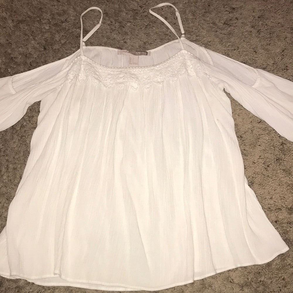 Open shoulder blouse